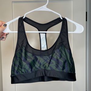 The Upside Sports Bra in Blue/Green Camo